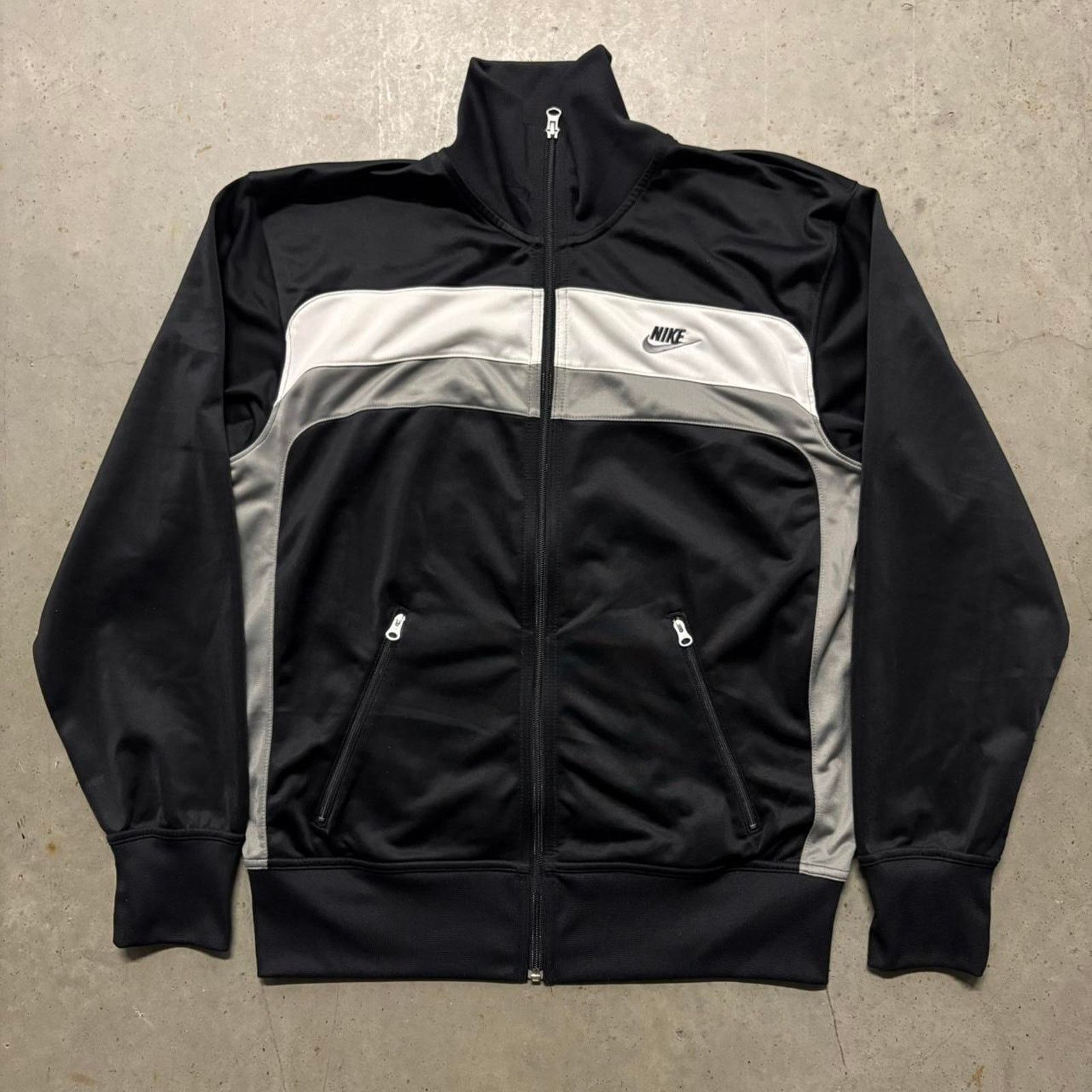 Japanese Brand × Nike × Vintage Crazy Vintage Y2K Nike Lightweight Striped Track Jacket Size US M / EU 48-50 / 2 - 1 Thumbnail