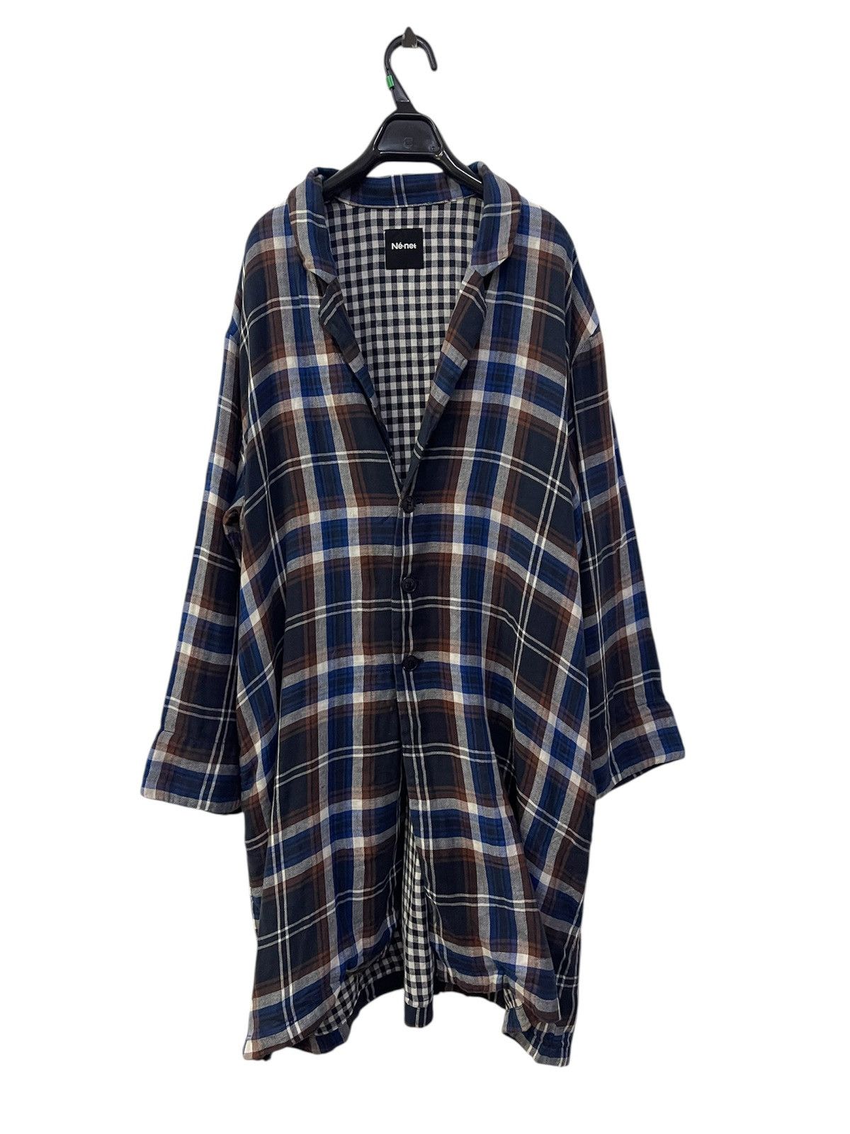 Ne-Net Ne-net issey miyake plaid cotton overshirt Size M / US 6-8 / IT 42-44 - 1 Thumbnail