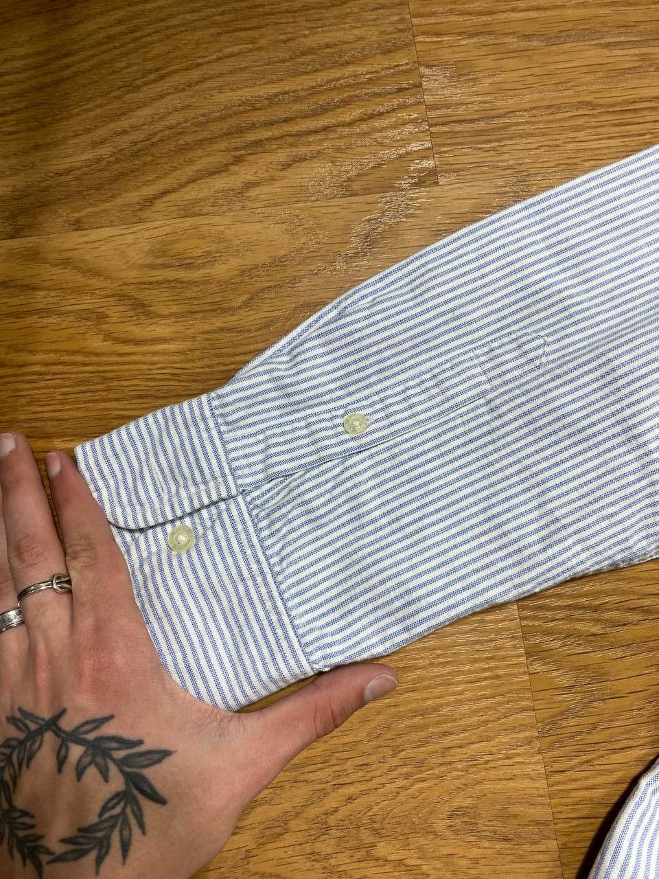 Polo Ralph Lauren × Ralph Lauren × Vintage Polo Ralph Lauren Vintage Mens Long Sleeve Striped Shirt Size US M / EU 48-50 / 2 - 3 Thumbnail