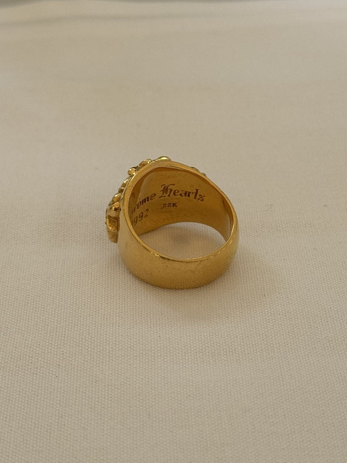 Chrome Hearts 22K GOLD DIAMOND RING Size ONE SIZE - 8 Thumbnail
