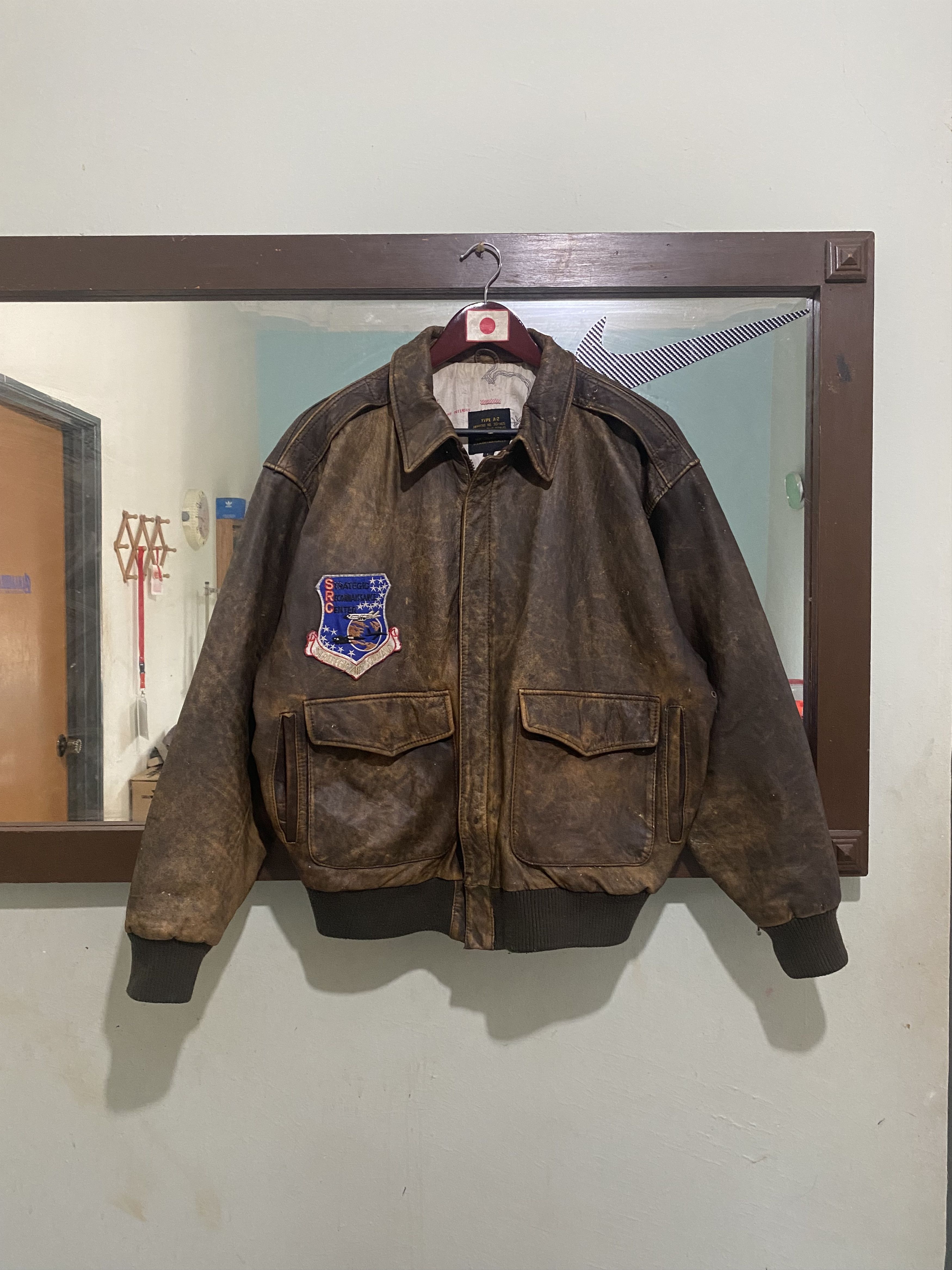 80s Avirex Lemited New York Us Army Leather Jacket