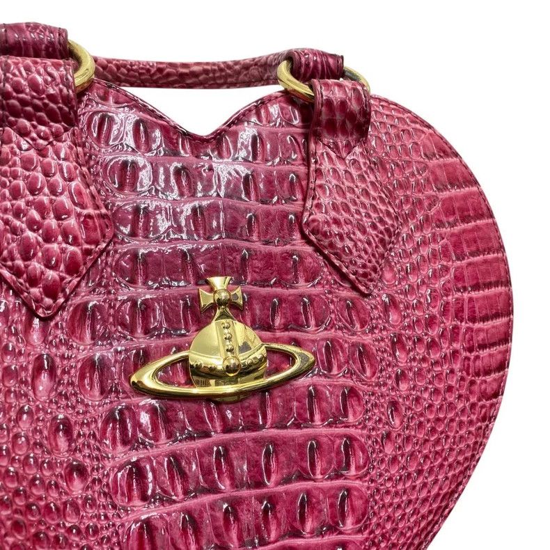 Vivienne Westwood Vivienne Westwood size os Alligator skin love handbag Size ONE SIZE - 4 Thumbnail