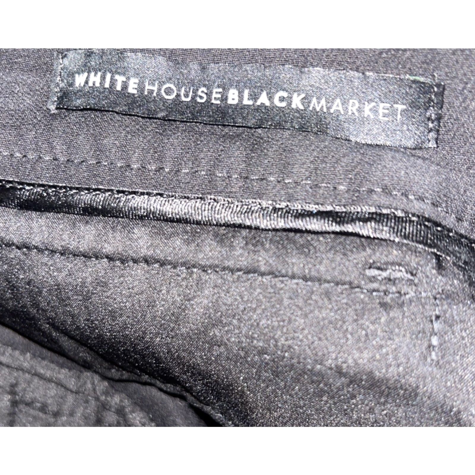 White House Black Market White House Black Market Women Dress Pants Black 12 The Slim Crop Cropped Slim Flat Front Gold Tab Accents 23 In Inseam Regular Women's Pants Size 34" / US 12 / IT 48 - 4 Thumbnail