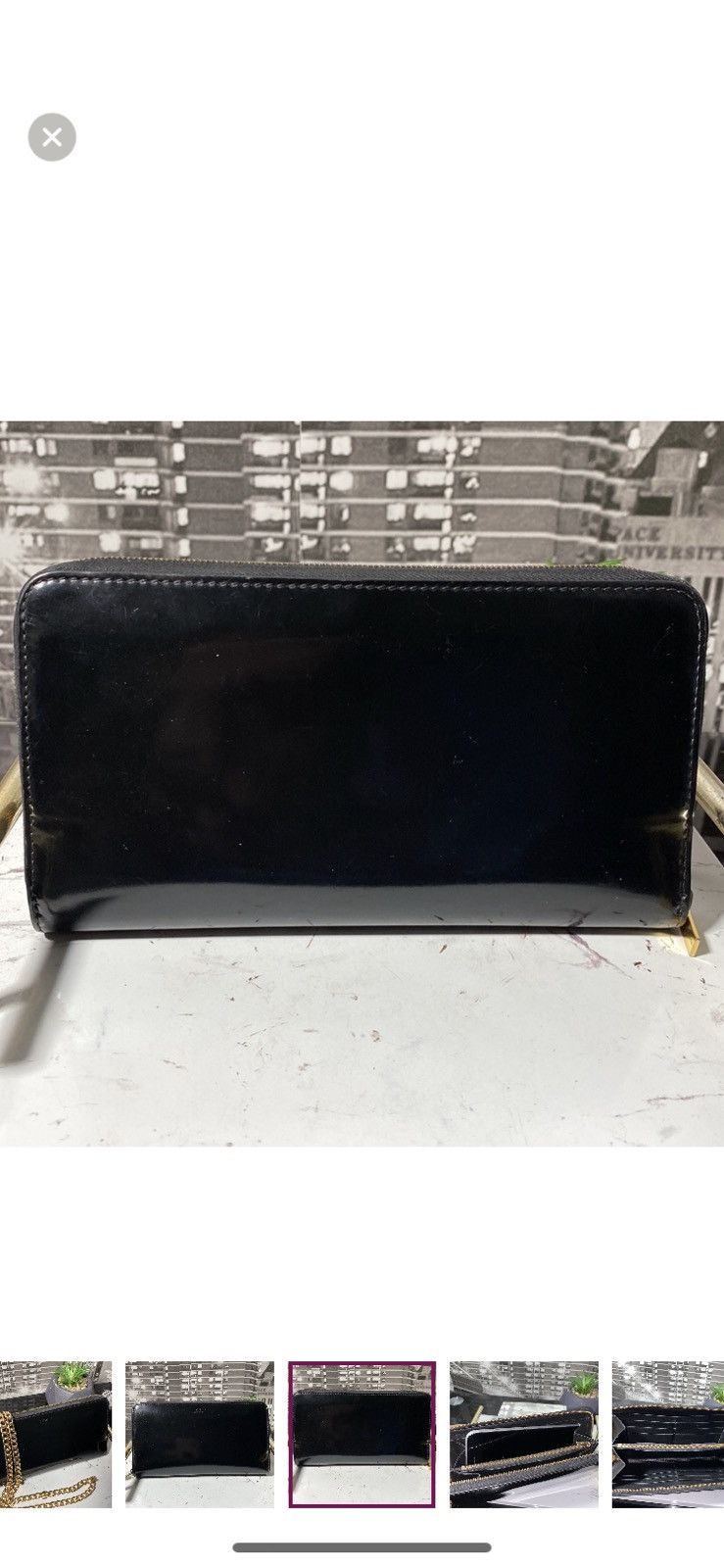 Celine Authentic CELINE Patent Leather Zippy Wallet Size ONE SIZE - 2 Thumbnail
