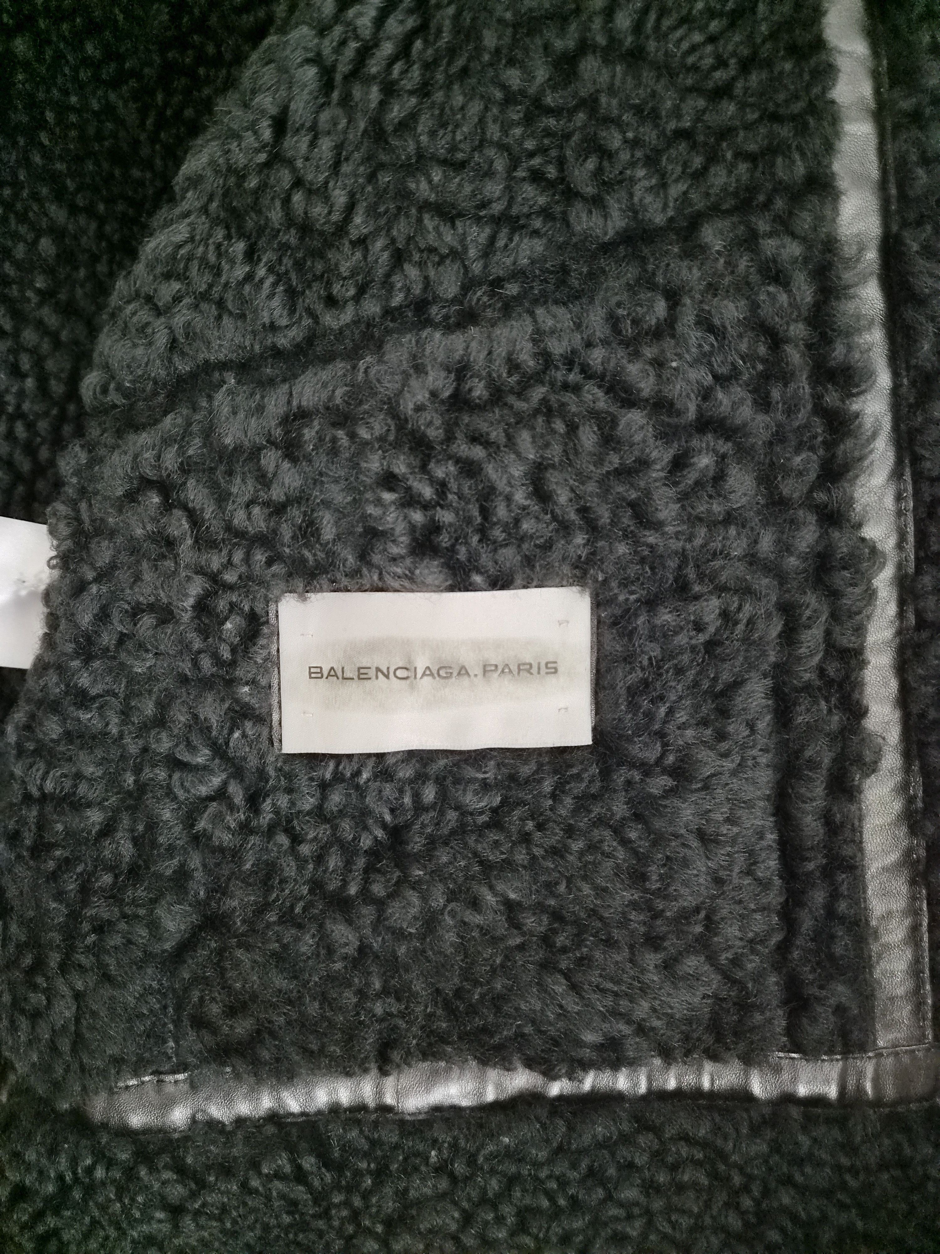 Balenciaga AW08 Balenciaga Ghesquière Lambskin Shearling Leather Jacket Size US M / EU 48-50 / 2 - 3 Thumbnail