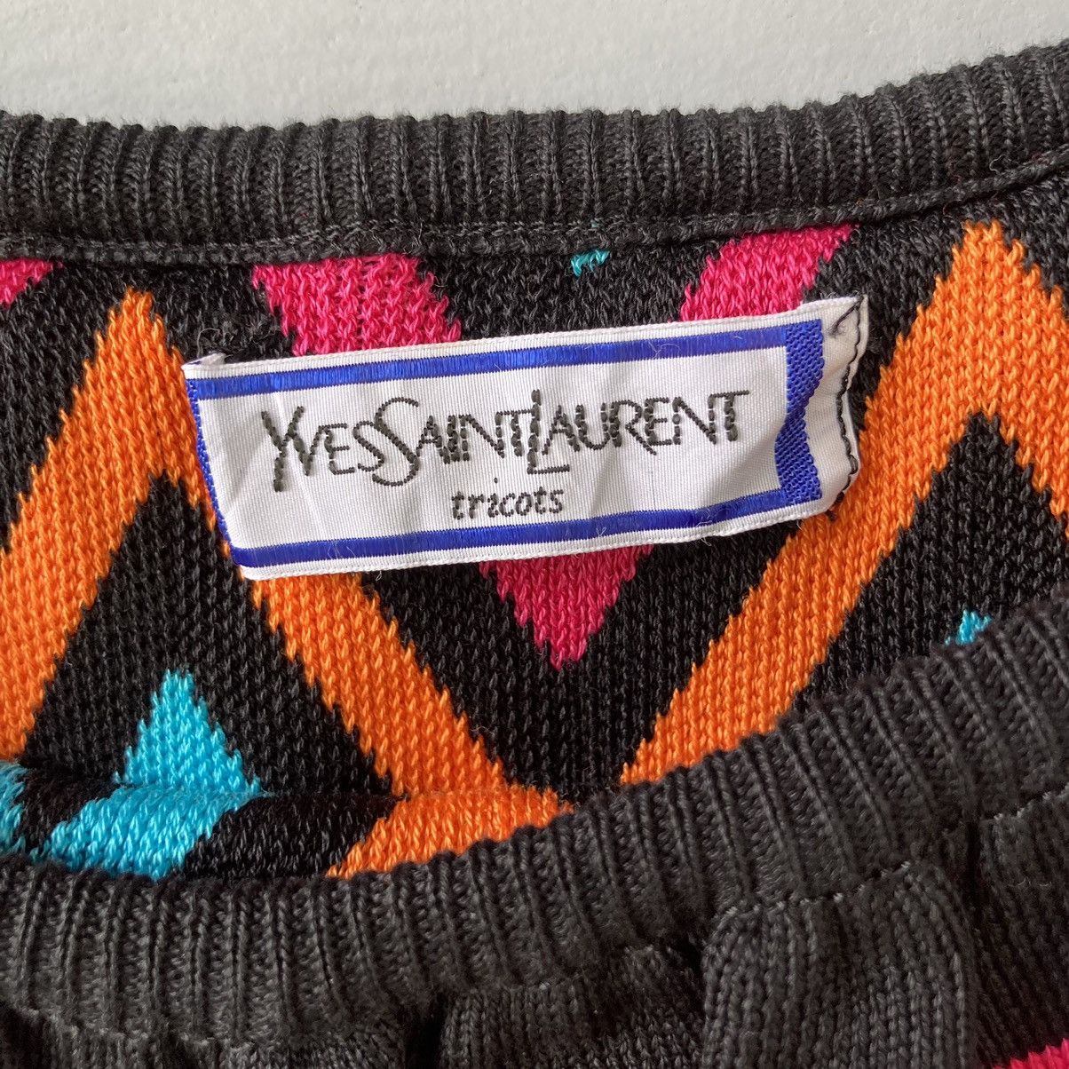 Saint Laurent Paris Vintage 2000s Yves Saint Laurent Multicolour Tricots Size M Size M / US 6-8 / IT 42-44 - 4 Thumbnail