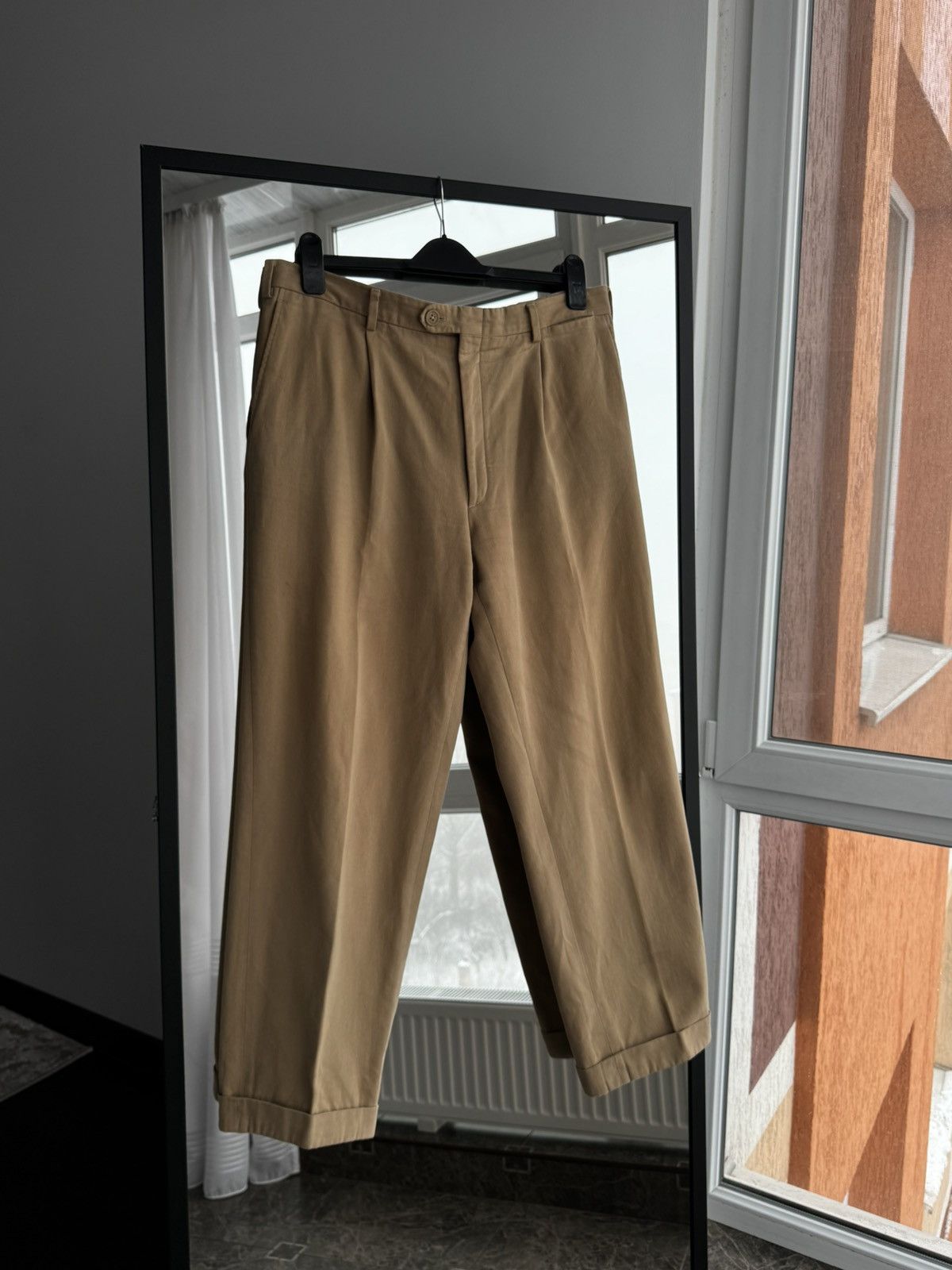 Brioni Vintage Brioni Beige Straight Mens Pants Sz L Size US 36 / EU 52 - 1 Thumbnail