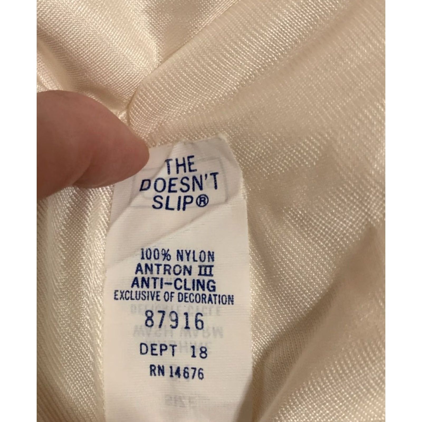 Sears VINTAGE SEARS SILKY IVORY NYLON lace LINGERIE FULL SLIP DRESS Long Sz 34 766 Size XXS / US 00 / IT 34 - 6 Thumbnail