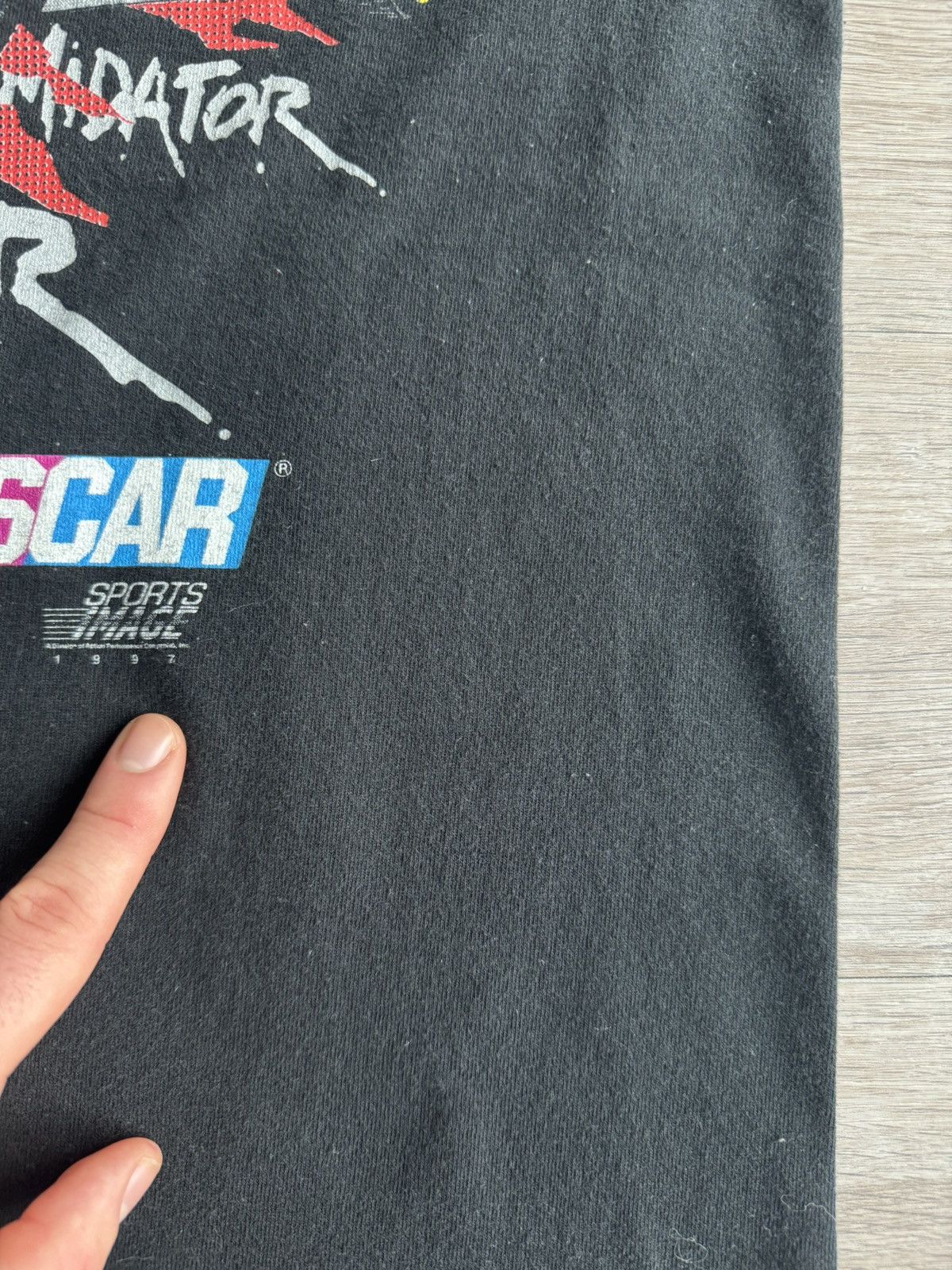 NASCAR Vintage 90s Dale Earnhardt Intimidator NASCAR Tee Size US XL / EU 56 / 4 - 3 Thumbnail