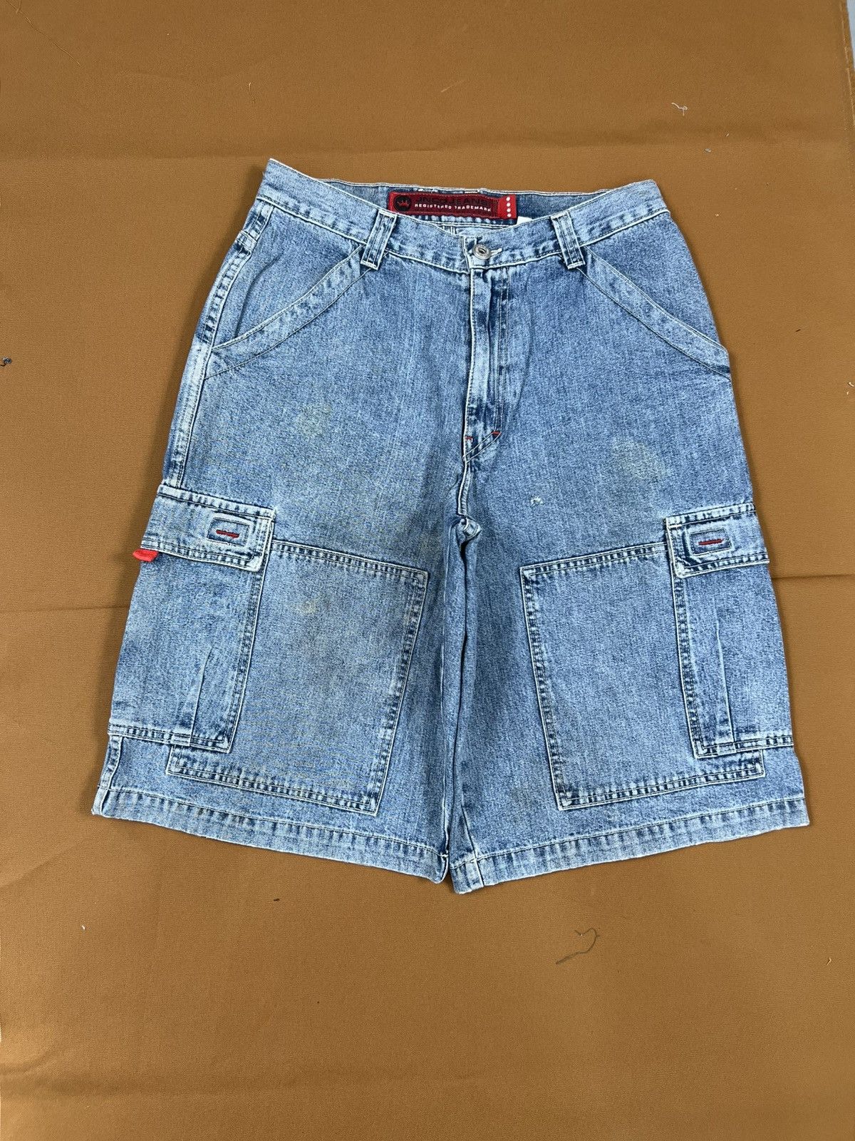 JNCO × Southpole × Vintage Stained vintage jnco cargo denim jort Size US 31 - 2 Thumbnail