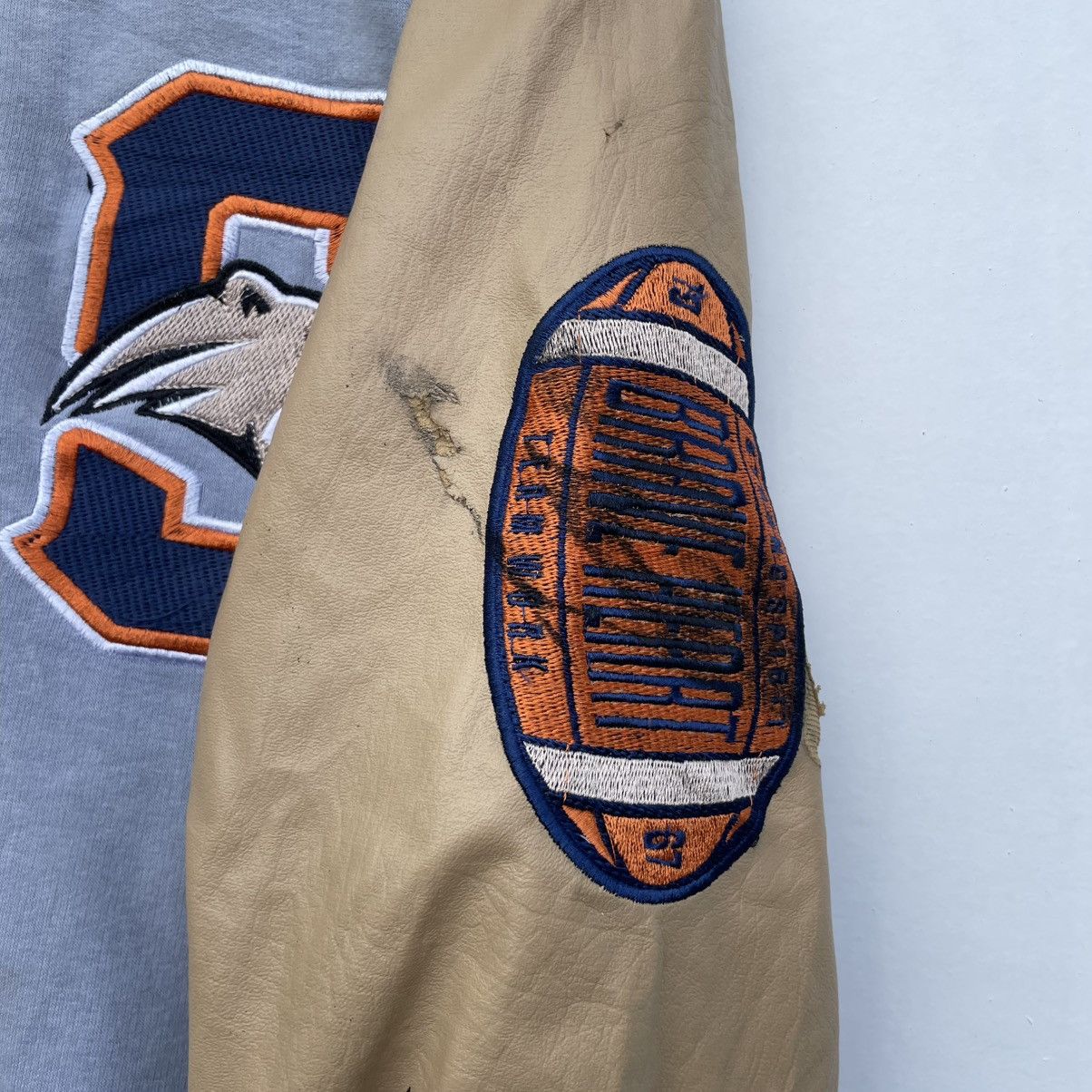 Canterbury of New Zealand × NHL Japanese Brand Swinger Varsity Brave Heart Rugby Jacket Size US S / EU 44-46 / 1 - 9 Thumbnail