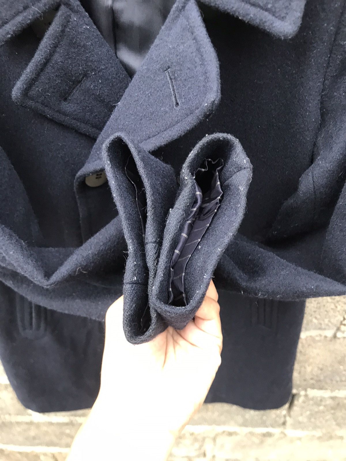 Uniqlo 🌟Ines De La Fressange Uniqlo Wool Double Breast Peacoat Size M / US 6-8 / IT 42-44 - 7 Thumbnail