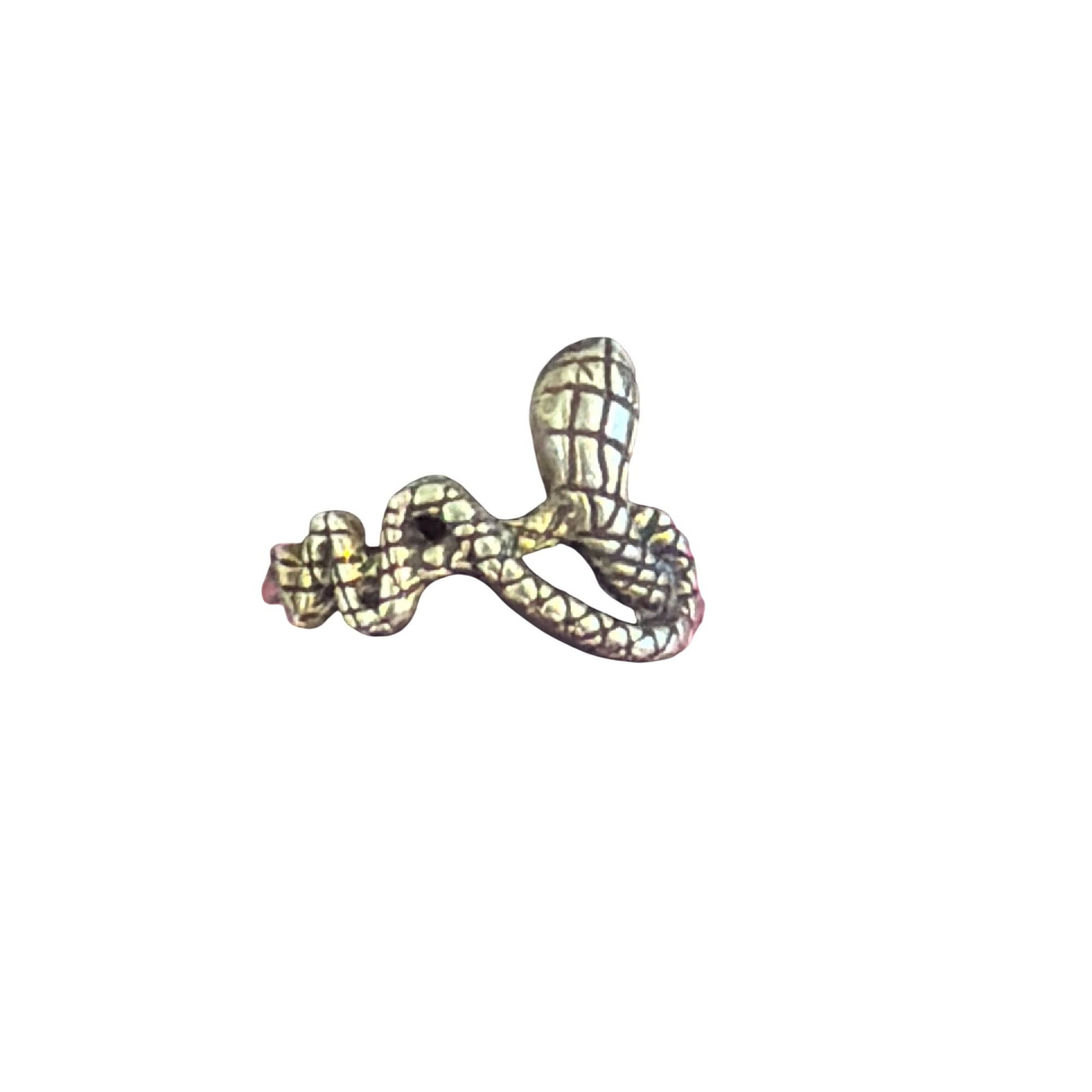 Other Snake Serpent Silver Tone Ring Lightweight Detailed Size 8.2 Size ONE SIZE - 1 Thumbnail
