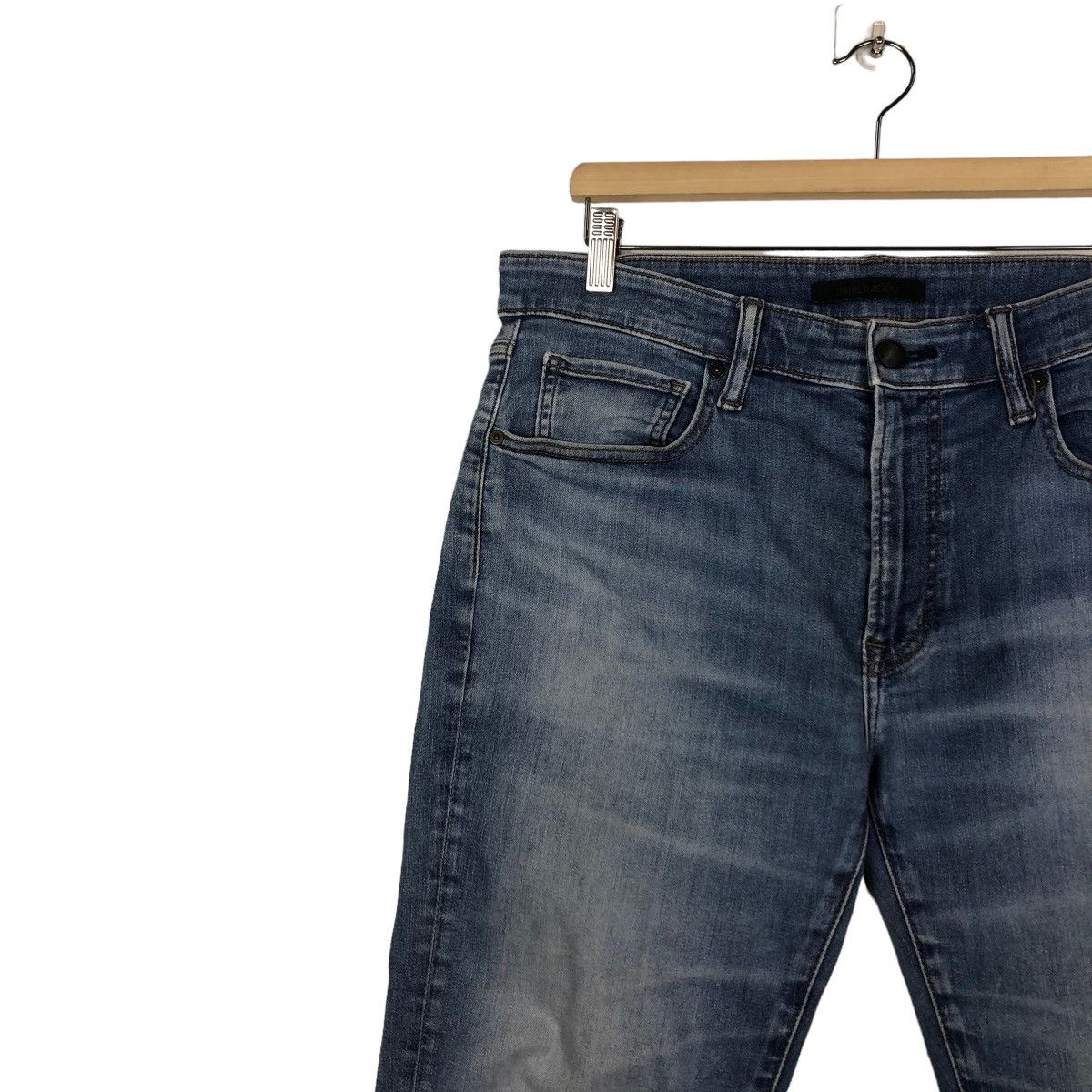 Japanese Brand 🔥VINTAGE DENIM JEANS FLARE UNIQLO JAPAN ISSEY MIYAKE Size US 34 / EU 50 - 7 Thumbnail