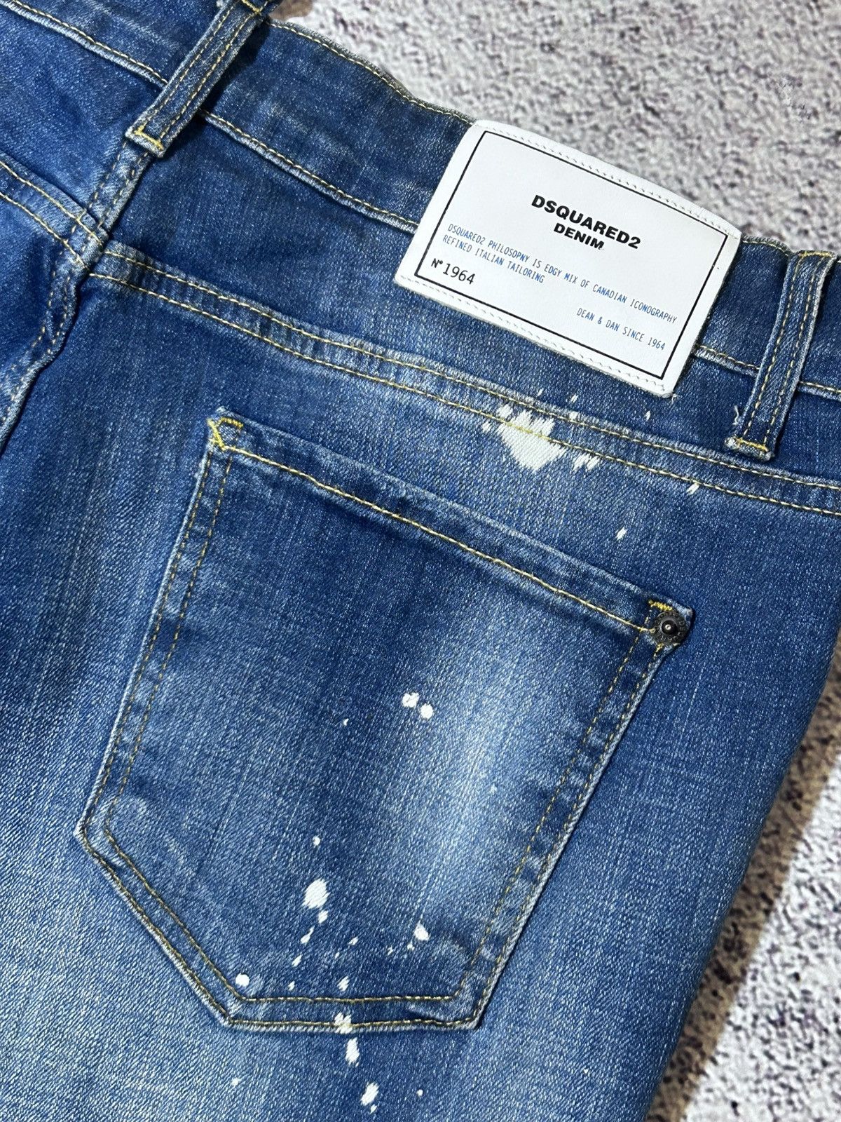 Dsquared2 DSQ2 Dsquared2 Slim Jean “D-6190” Distressed Paint-Splatter Size US 32 / EU 48 - 11 Thumbnail