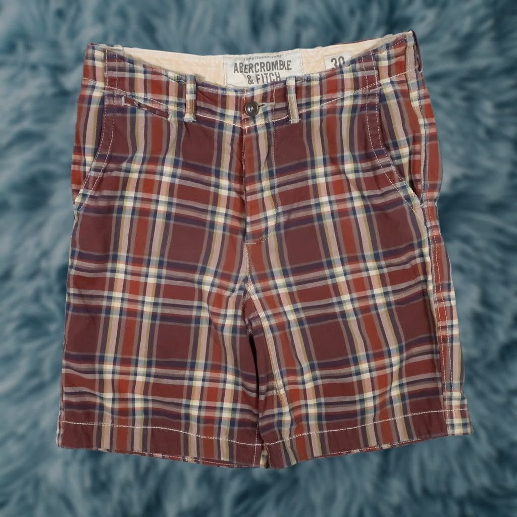 Abercrombie & Fitch VINTAGE Abercrombie & Fitch Chino Shorts Mens 32 Plaid Breathable Cotton 10 Inseam Size US 32 / EU 48 - 1 Thumbnail