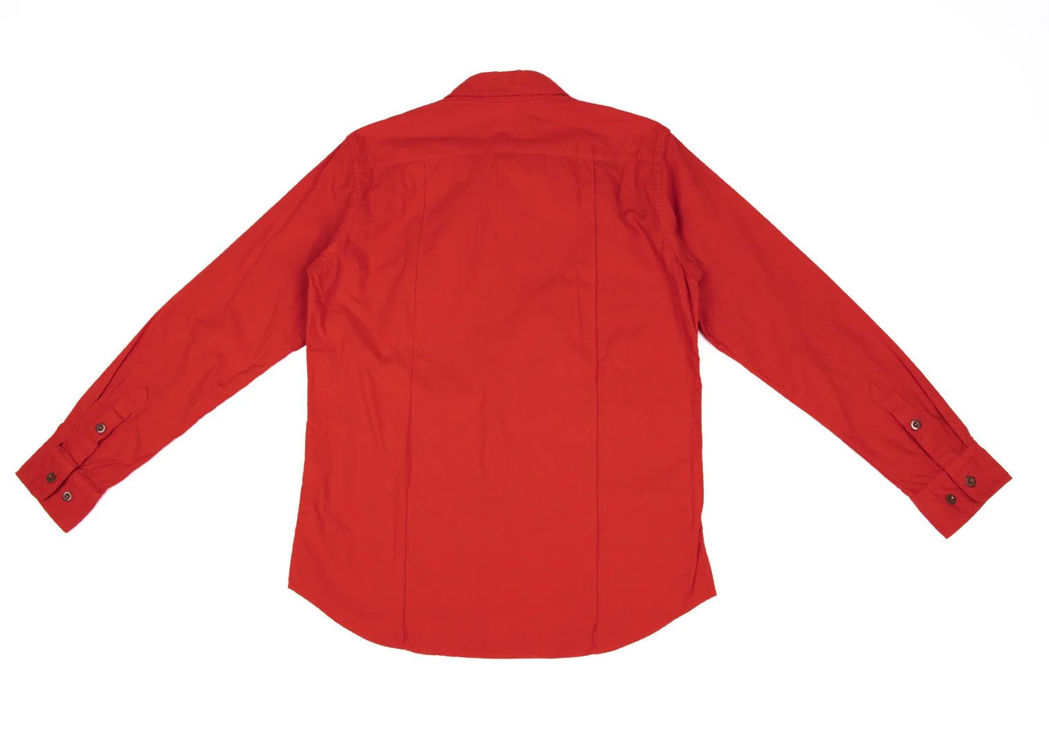 Jean Paul Gaultier Dyed Cotton Pintuck Shirt in Red Size US S / EU 44-46 / 1 - 11 Thumbnail
