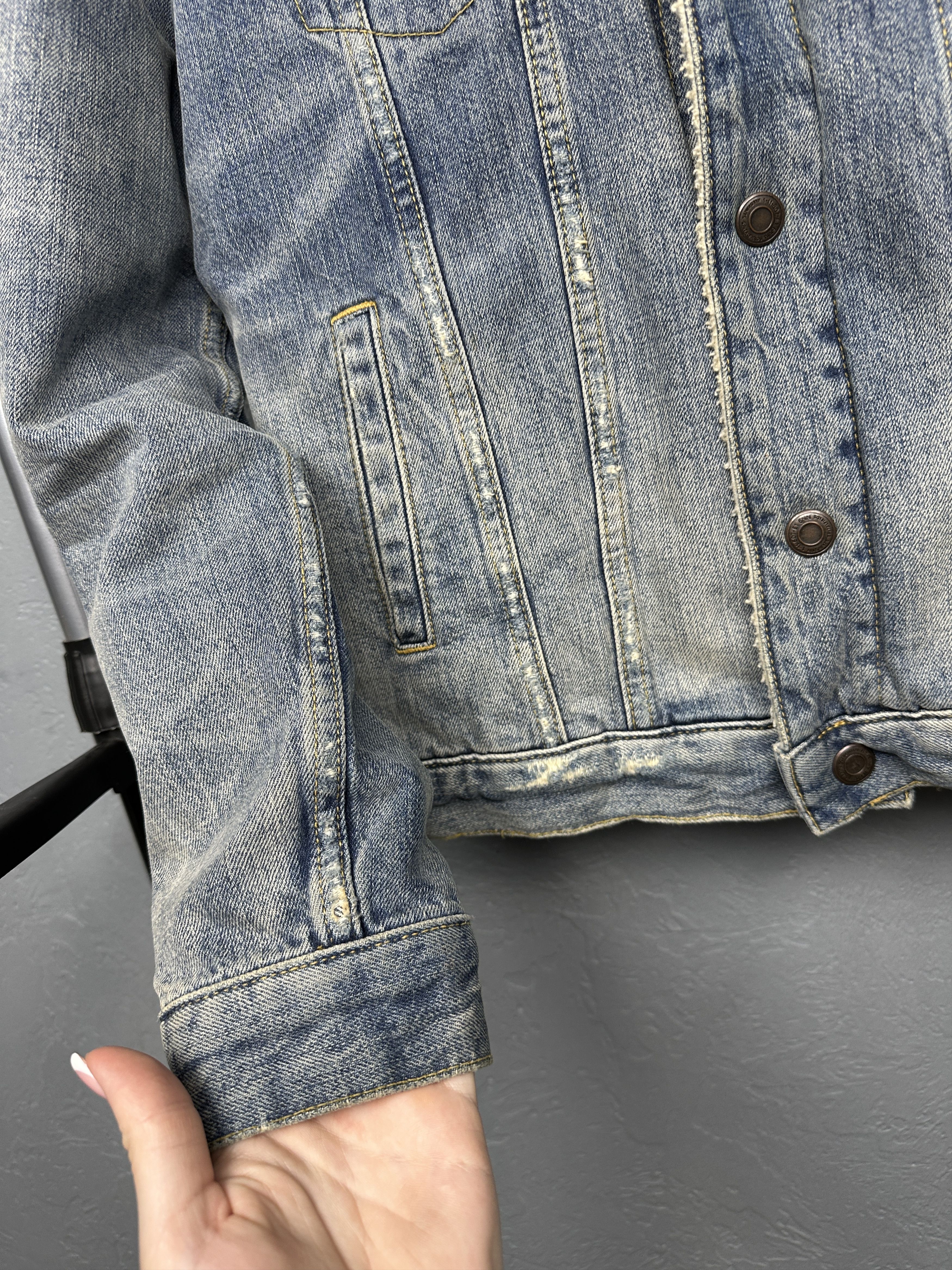 Allsaints Allsaints Ikano Mens Denim Sherpa Jacket Size US M / EU 48-50 / 2 - 4 Thumbnail