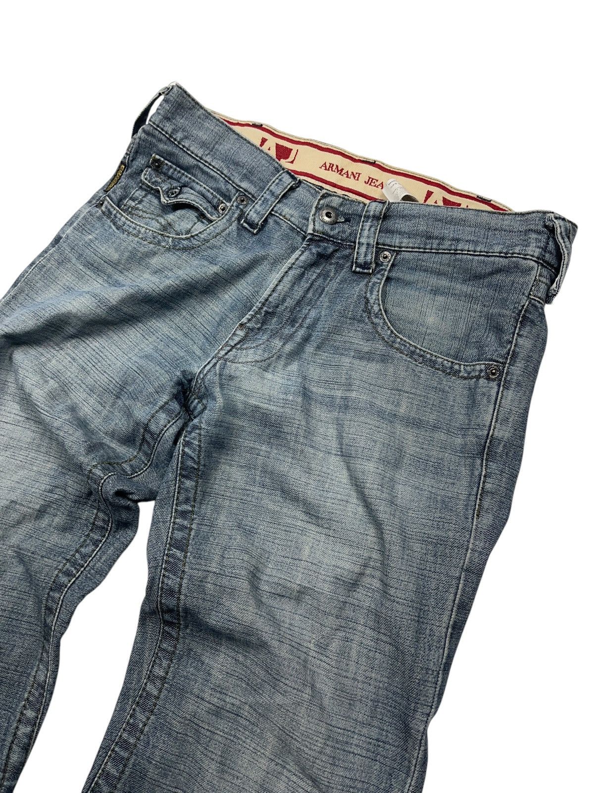Armani Vintage Armani Flared Low Rise Jeans Indigo Series 005 Size US 32 / EU 48 - 6 Thumbnail