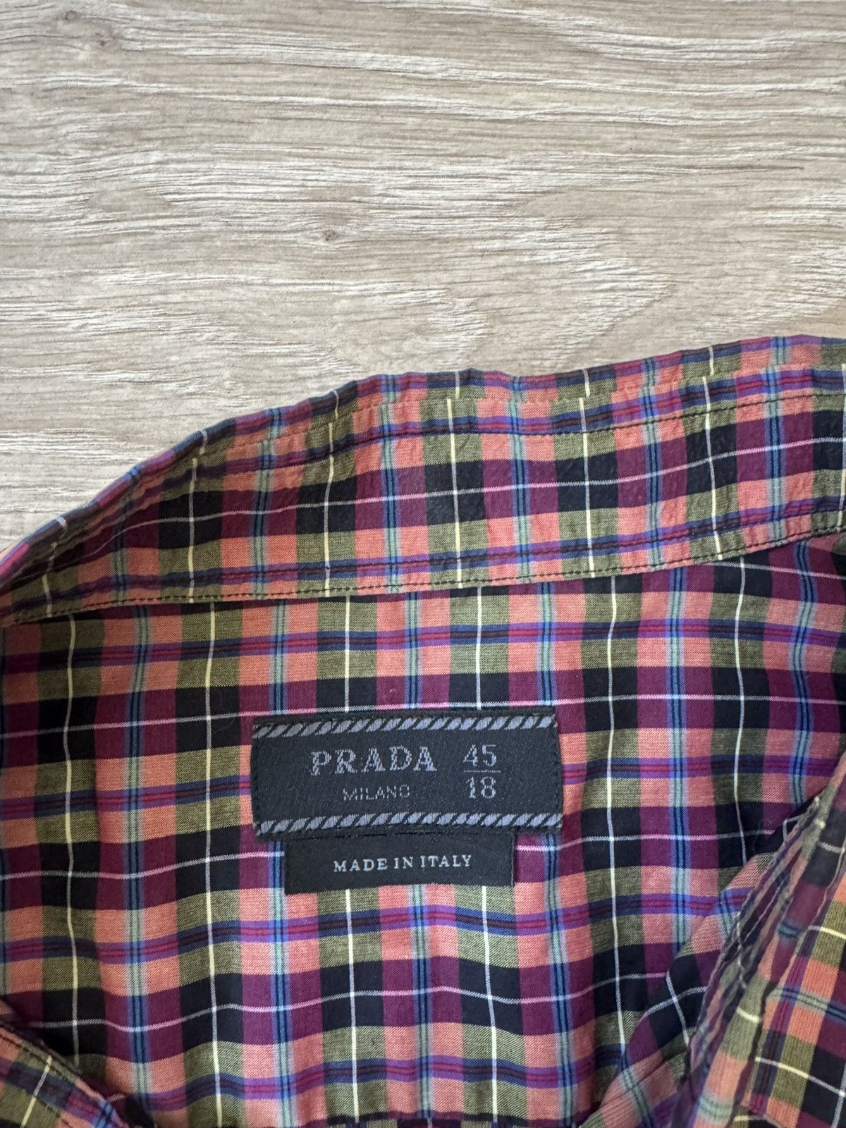 Prada Prada Check Button Up Shirt Size US XXL / EU 58 / 5 - 5 Thumbnail