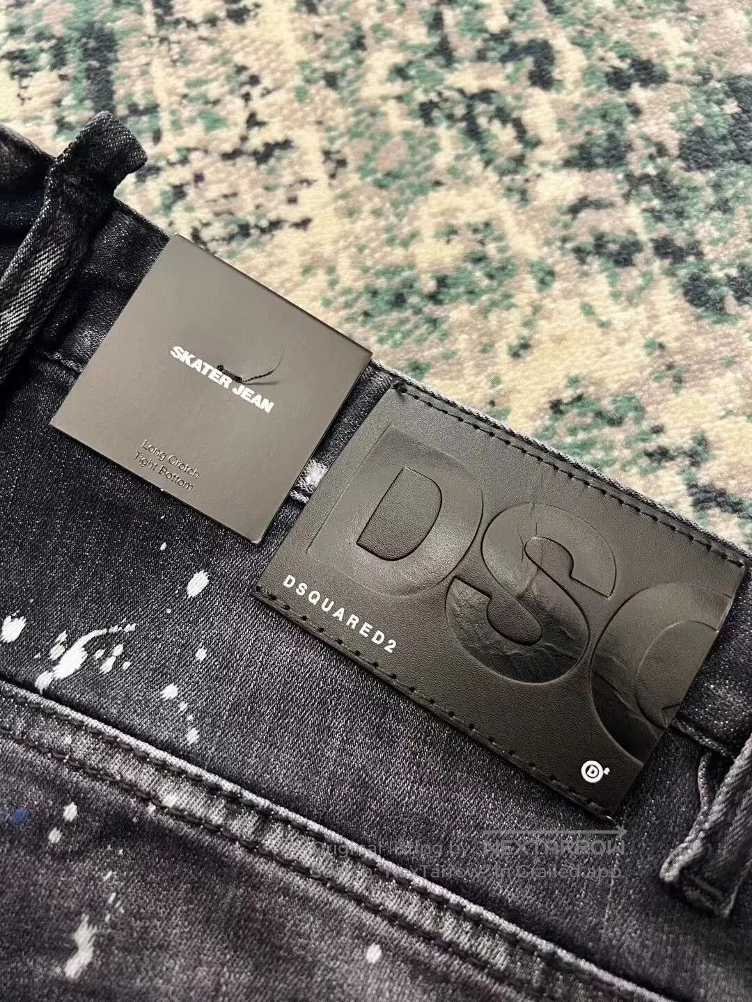 Dsquared2 dsquared2 black gray patchwork skinny jeans. Size US 44 / EU 60 - 7 Thumbnail