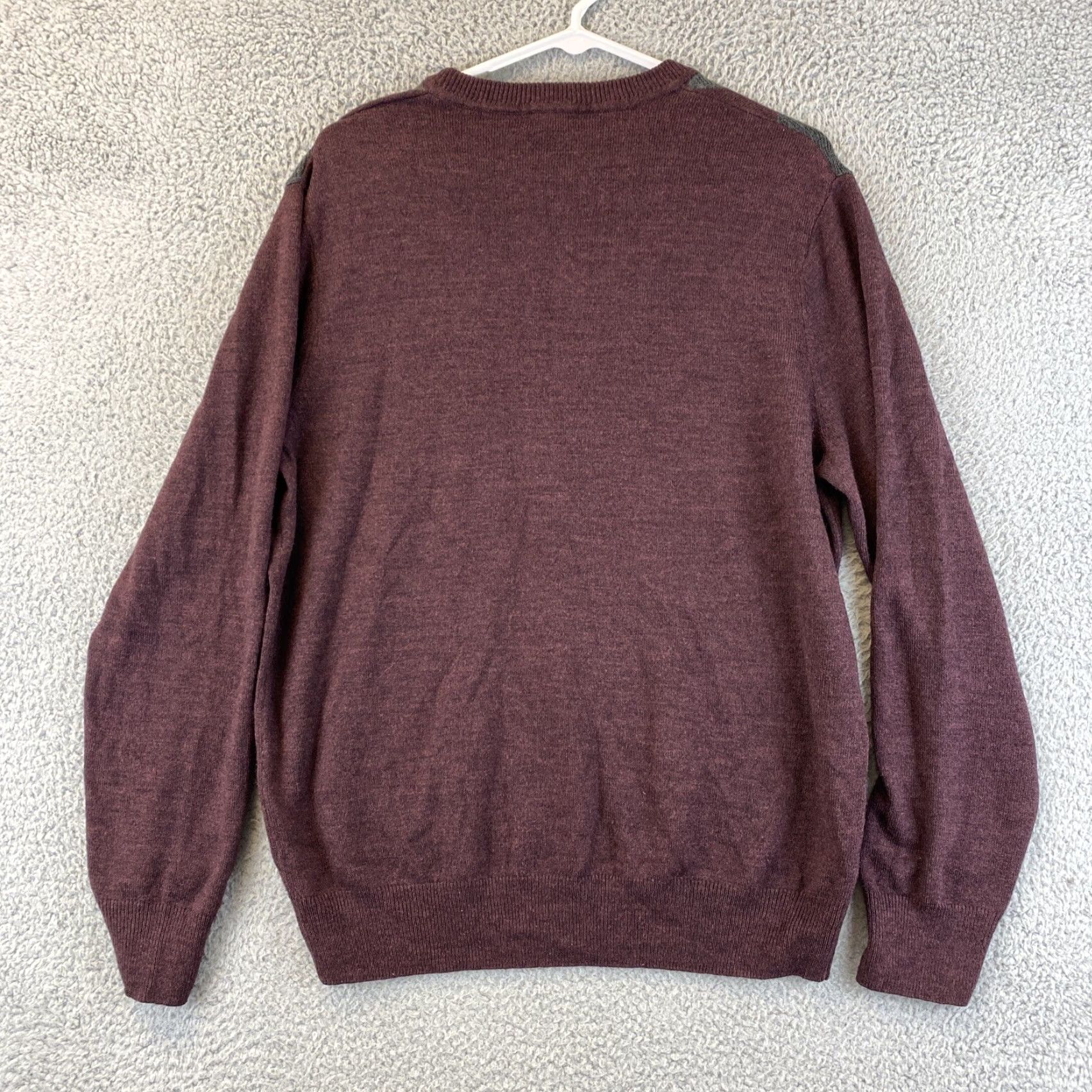 Dockers DOCKERS Sweater Men Pullover L Burgundy Long Sleeve Crew Knit All Seasons Regular Size L Mens Size US L / EU 52-54 / 3 - 6 Thumbnail