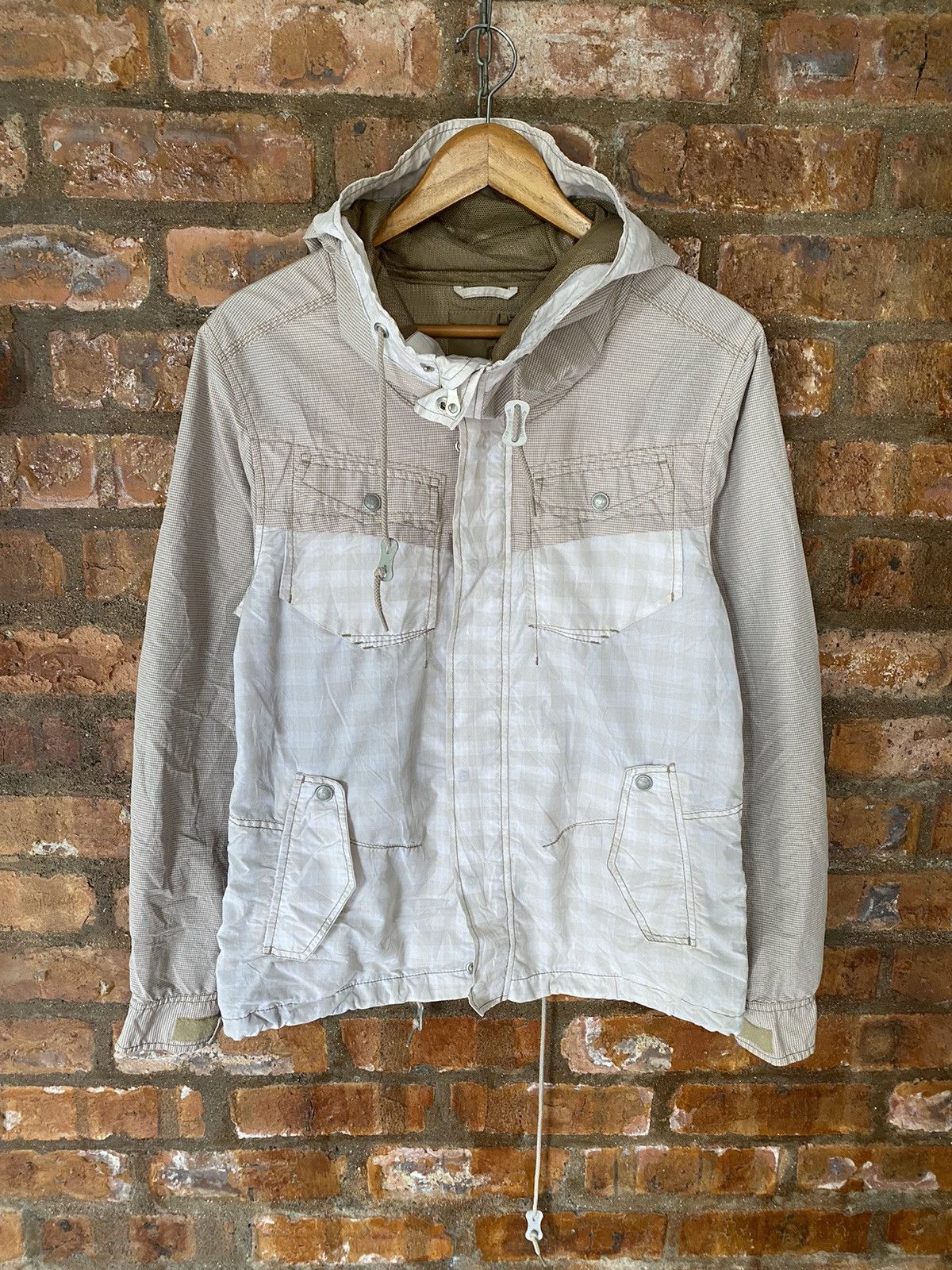 Marithe + Francois Girbaud Marithe Francois Girbaud Anorak 2 tone check Light Jacket Size US M / EU 48-50 / 2 - 2 Thumbnail