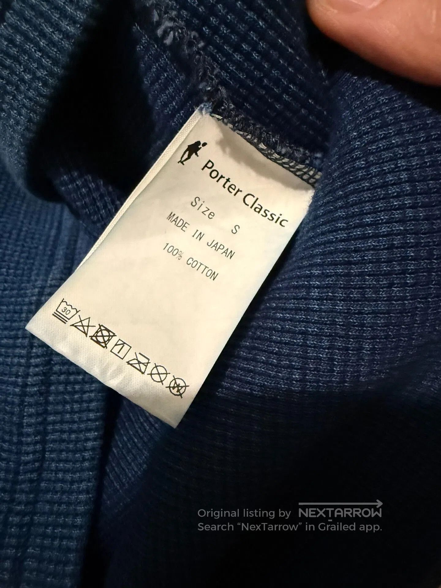 Porter Classic Porter Classic Indigo Thermal Turtleneck. Size US S / EU 44-46 / 1 - 7 Thumbnail