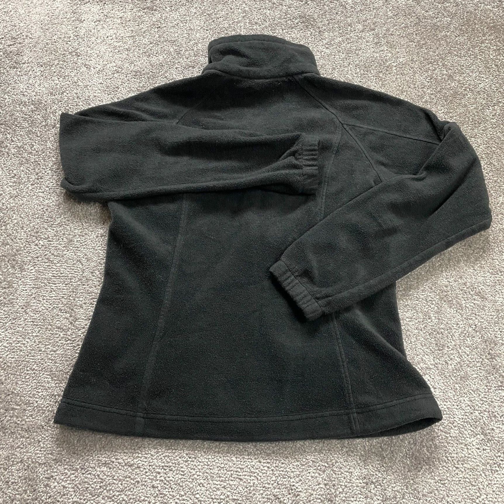 Vintage Columbia Benton Springs Fleece Jacket Women Medium Black Full Zip Pockets Outdoor Size M / US 6-8 / IT 42-44 - 2 Thumbnail
