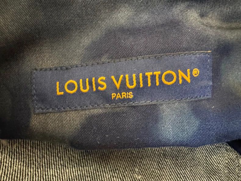 Louis Vuitton Louis Vuitton Huoshaoyun full-printed flocked jeans Size US 32 / EU 48 - 3 Thumbnail
