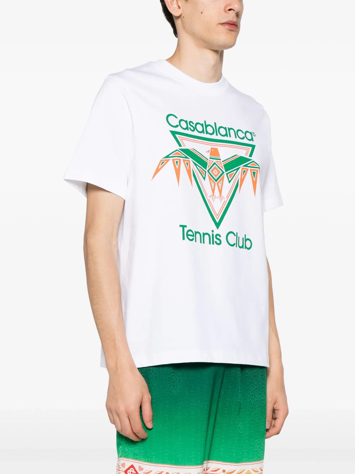 Casablanca o1mle0326 Printed T-Shirt Playful Eagle in White Size US XS / EU 42 / 0 - 3 Thumbnail
