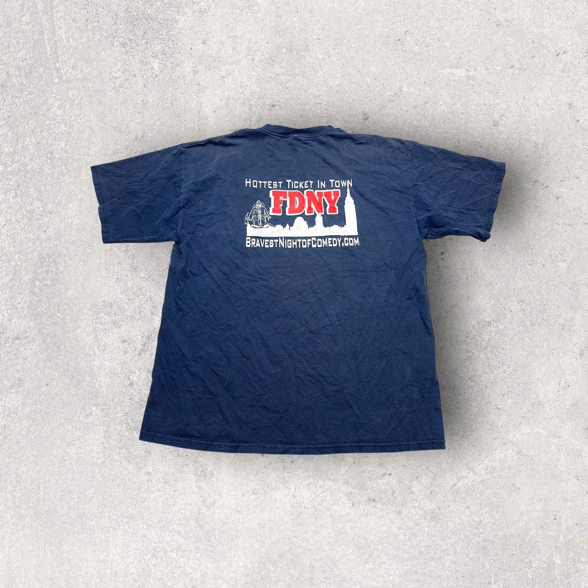 Gildan × Vintage Vintage FDNY tee Size US XL / EU 56 / 4 - 1 Thumbnail