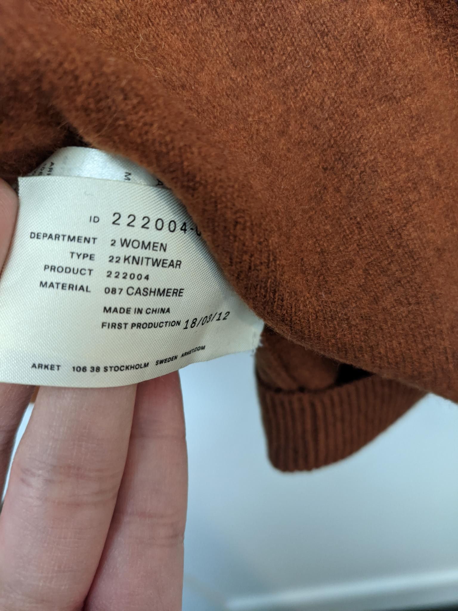 Arket Cashmere Turtleneck Size L / US 10 / IT 46 - 3 Thumbnail