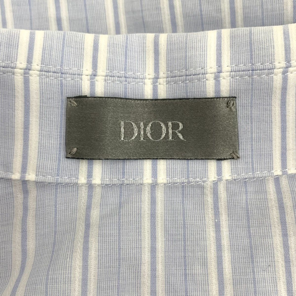 Dior Dior Striped Collared Half-Zip Short Sleeve T-Shirt K26WX Size S / US 4 / IT 40 - 6 Thumbnail