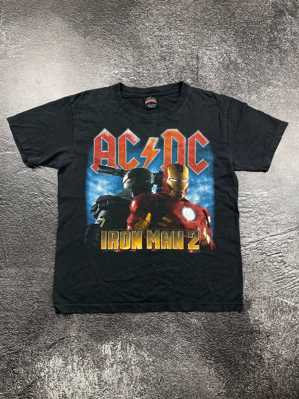 Band Tees Vintage AC&DC Iron Man 2 Rock Band tees Mens Black Y2K Size US M / EU 48-50 / 2 - 1 Thumbnail