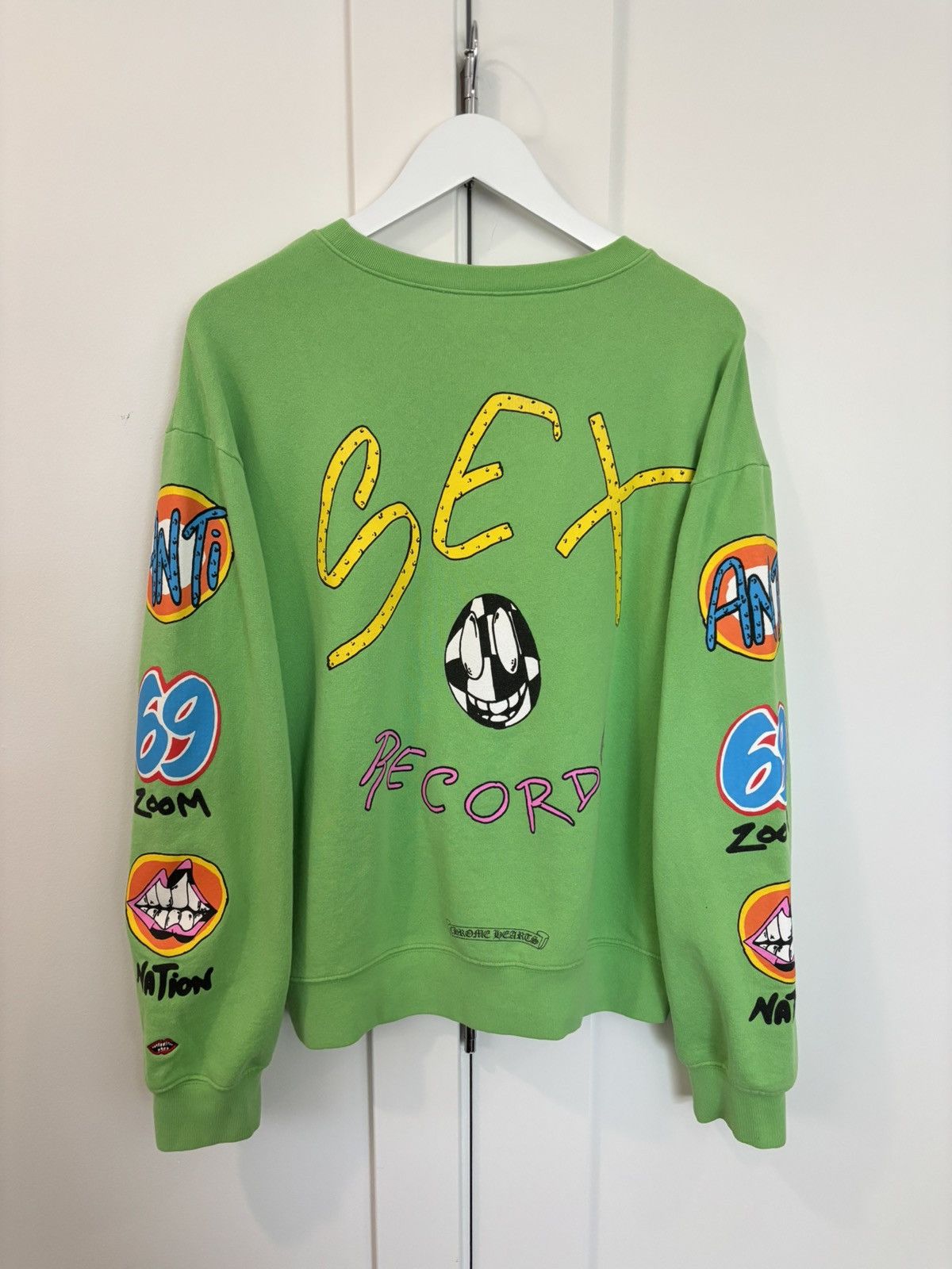Chrome Hearts Chrome Hearts Sex Records Crewneck Size US L / EU 52-54 / 3 - 1 Thumbnail