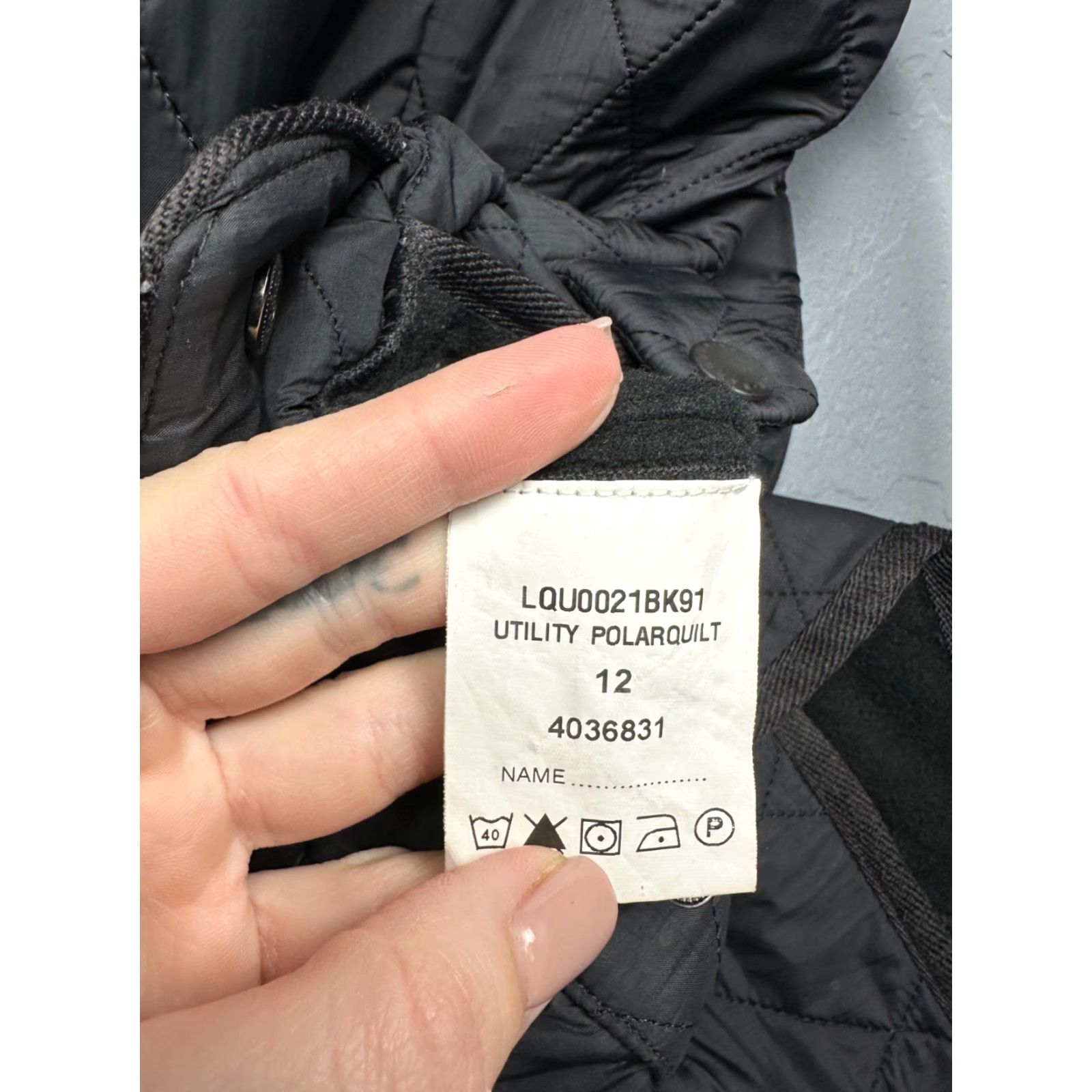 Barbour Barbour Jacket Womens Utility Polarquilt Quilted Barbour Size UK 12 Black Quilted Vintage: No Size M / US 6-8 / IT 42-44 - 6 Thumbnail