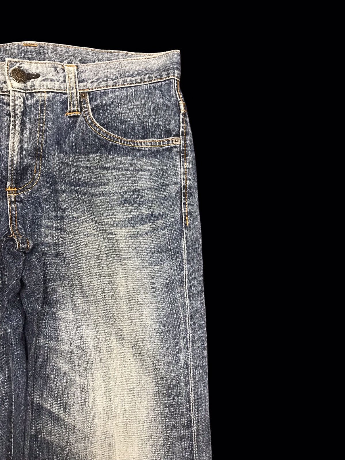 Edwin Gold Rush Edwin Medium Wash Distressed Denim F128 Size US 33 - 2 Thumbnail