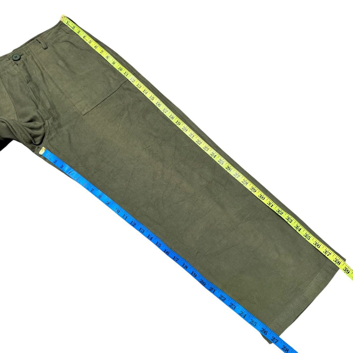 Japanese Brand Broken Base Sunfaded Fatigue Pants Size US 31 - 16 Thumbnail