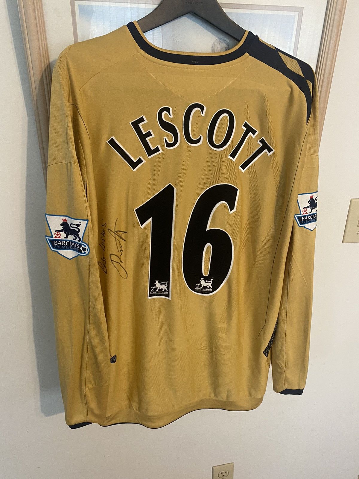 Vintage Vintage Everton Signed Jersey Size US XXL / EU 58 / 5 - 2 Thumbnail