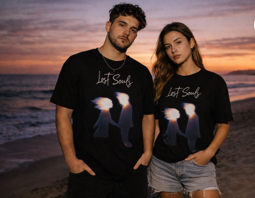 Other Lost Souls Oversized Black T-Shirt Size US XXS / EU 40 - 2 Thumbnail