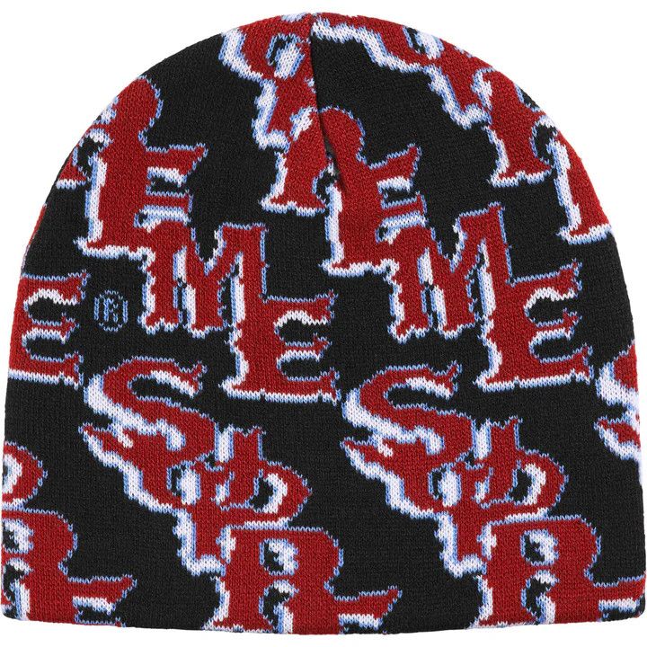 Supreme Supreme Slanted Gothic Outline Beanie SS26 Black Size ONE SIZE - 1 Preview