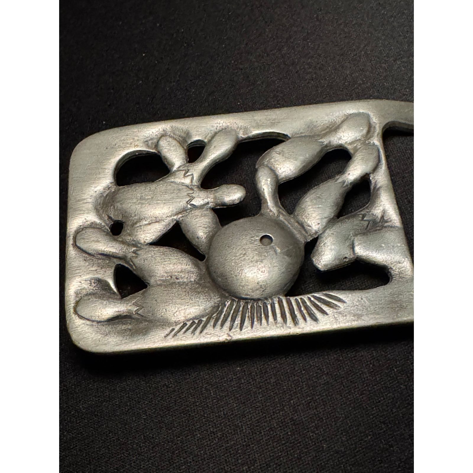 Vintage Vintage Pewter Bowling Belt Buckle Size ONE SIZE - 2 Thumbnail