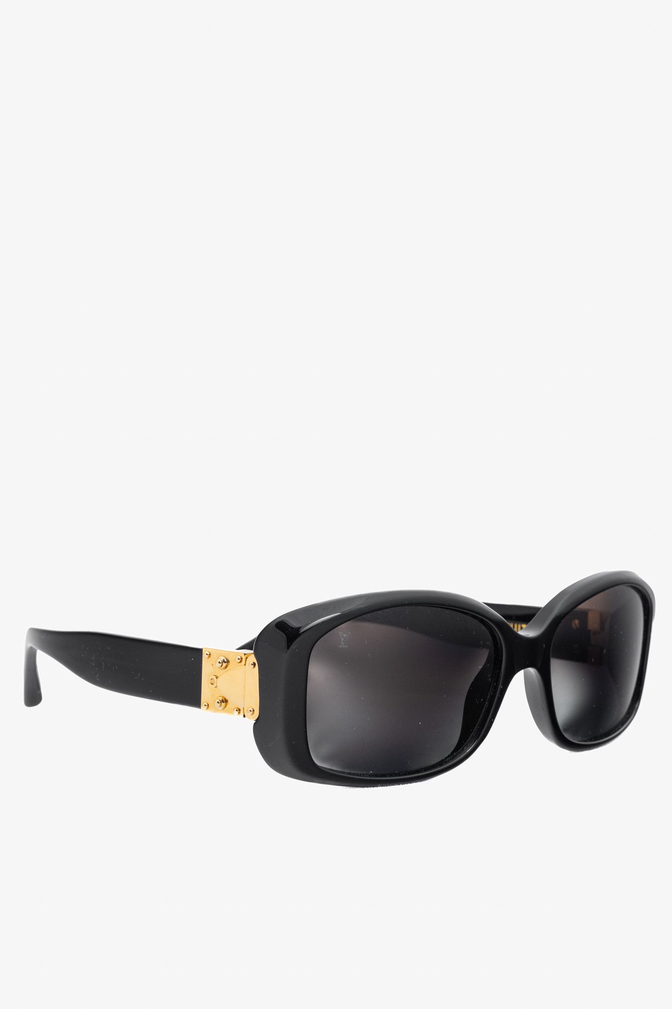 Louis Vuitton Louis Vuitton Z0005W Gold-Tone-Hinge Rectangular Sunglasses Size ONE SIZE - 1 Thumbnail