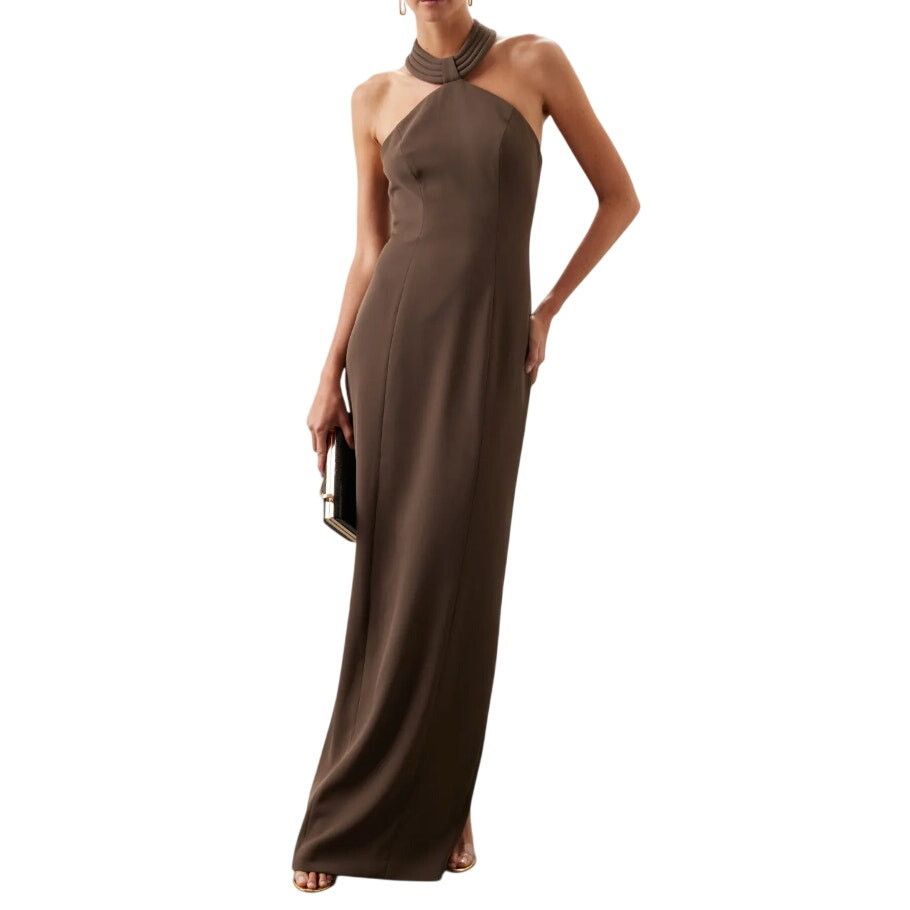Ronny Kobo Ronny Kobo Lenox Gown in Brown, Size S Size S / US 4 / IT 40 - 2 Thumbnail