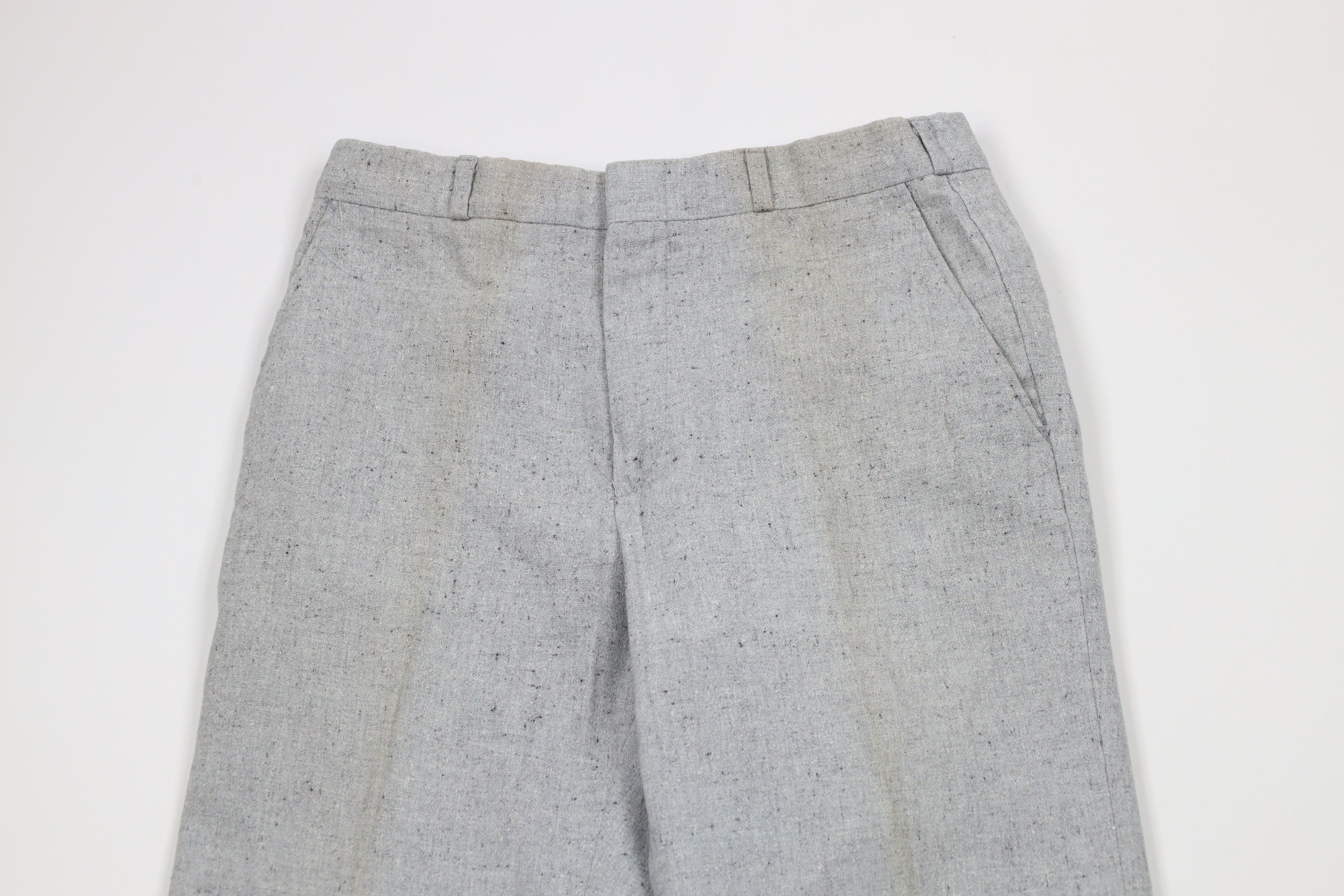 Vintage Vintage 60s 70s Rockabilly Tweed Wide Leg Chino Pants USA Size US 28 / EU 44 - 2 Thumbnail