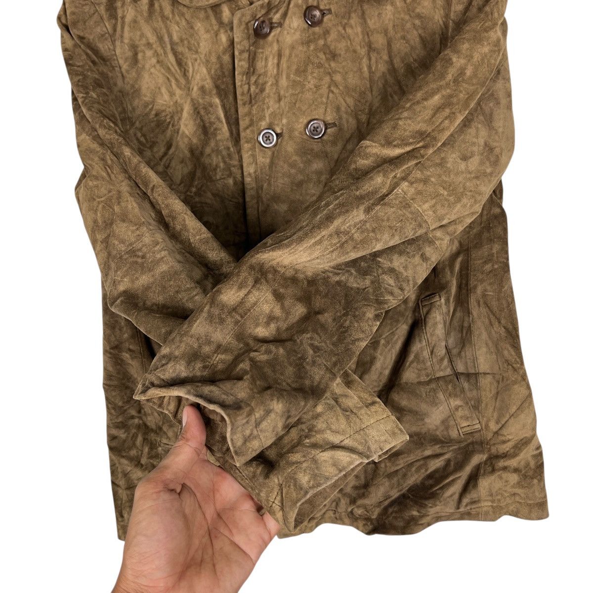 Marithe + Francois Girbaud MFG leather Double Breasted Jacket Size M / US 6-8 / IT 42-44 - 7 Thumbnail