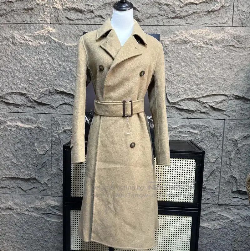 MaxMara Beige Wool Blend Women's Coat .