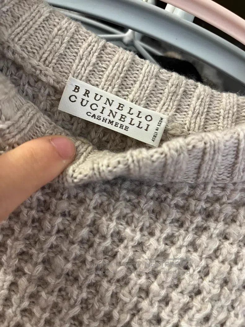 Brunello Cucinelli Brunello Cucinelli Waffle cashmere sweater Size S / US 4 / IT 40 - 6 Thumbnail