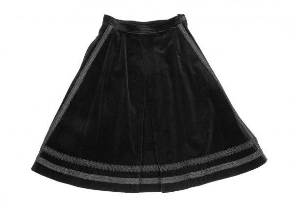 Comme des Garcons Comme des Garcons size S Retro black velvet overskirt Size 24" / US 00 / IT 34 - 2 Thumbnail